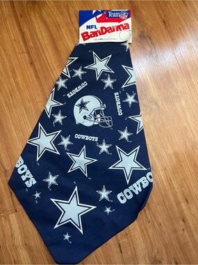 Vintage 1992 NFL Dallas Cowboys Bandanna New in Original Packaging Team NFL